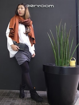 「ISABEL MARANT（イザベルマラン）のアイテム（ブーツ）」を使った、greenroomさん（レディース・167cm）の秋コーディネート