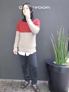 「 ハイネック」｜greenroomさん（メンズ・175cm）の秋コーディネート