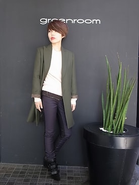 「ISABEL MARANT（イザベルマラン）のアイテム（ブーツ）」を使った、greenroomさん（レディース・166cm）の秋コーディネート