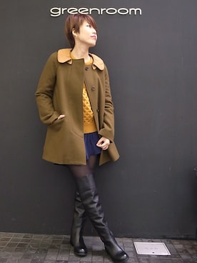 「Marc by Marc Jacobs（マークバイマークジェイコブス）のアイテム（シューズ）」を使った、greenroomさん（レディース・166cm）の秋コーディネート