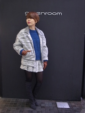 「ISABEL MARANT（イザベルマラン）のアイテム（ジャケット/アウター）」を使った、greenroomさん（レディース・167cm）の冬コーディネート