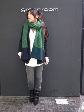 「alexanderwang（アレキサンダーワン）のアイテム（チュニック）」を使った、greenroomさん（レディース・167cm）の冬コーディネート