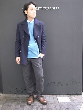 「MARTIN MARGIELA（マルタンマルジェラ）のアイテム（ジャケット/アウター）」を使った、greenroomさん（メンズ・175cm）の冬コーディネート