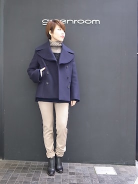 「ACNE（アクネ）のアイテム（ジャケット/アウター）」を使った、greenroomさん（レディース・166cm）の冬コーディネート