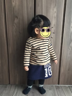 「CIAOPANIC TYPY（チャオパニックティピー）のアイテム（ソックス/靴下）」を使った、miiさん（キッズ・80cm）の春コーディネート