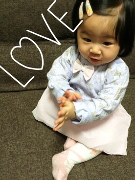 「おめかしコーデ」｜rico.kさん（レディース・70cm）の冬コーディネート