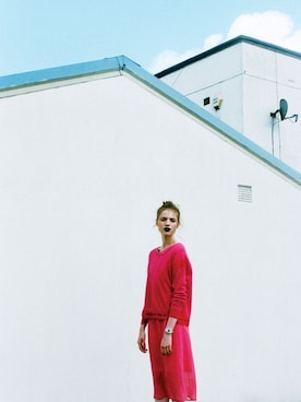 「ピンクニット」｜sakisさん（レディース・164cm）の冬コーディネート