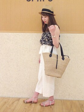 「SHIPS for women（シップスフォーウィメン）のアイテム」を使った、田中さん（レディース・162cm）の春コーディネート