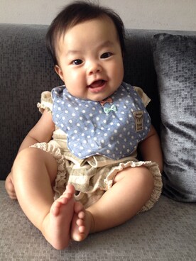 「Gemeaux（ジェモー）のアイテム」を使った、chiakingさん（キッズ・60cm）の冬コーディネート