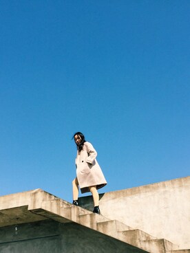 「uniのアイテム」を使った、unioneさん（レディース・164cm）の冬コーディネート