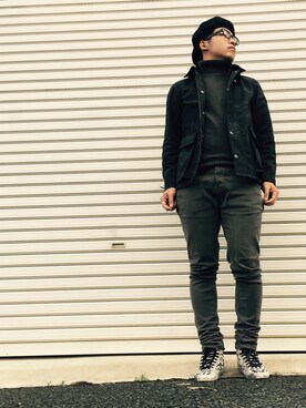 「SUPER FINE（スーパーファイン）のアイテム」を使った、masa-hiroさん（メンズ・166cm）の秋コーディネート
