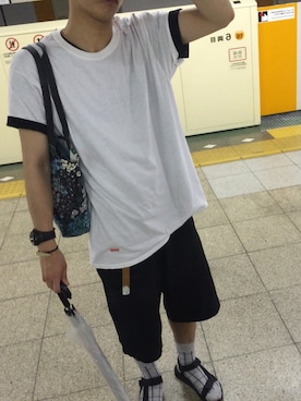 「ボヘミアンズ」｜「アイテム（バッグ）」を使った、今野太揮さん（メンズ・175cm）の夏コーディネート