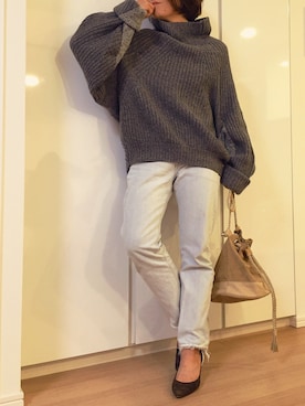 「IENA（イエナ）のPACO POVEDA 6CMスウェードポインテッドパンプス。（パンプス）」を使った、miiiさん（レディース・152cm）の秋コーディネート