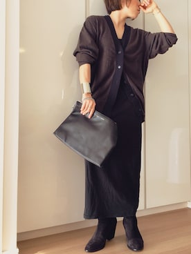 「rag & bone（ラグアンドボーン）のアイテム（ブーツ）」を使った、miiiさん（レディース・152cm）の秋コーディネート