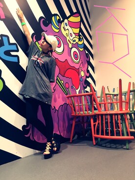 「GALLERIE（ギャレリー）のアイテム（Tシャツ/カットソー）」を使った、KEYさん（レディース・158cm）の夏コーディネート