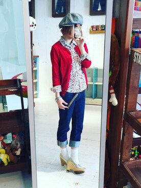 「durbuy（デュルブイ）のアイテム」を使った、akkochanさん（レディース・159cm）の冬コーディネート