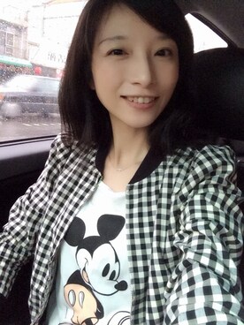 「TITTY&CO.（ティティーアンドコー）のアイテム（ブルゾン）」を使った、Jocelynさん（レディース・158cm）の春コーディネート
