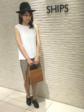 「Khaju（カージュ）のアイテム」を使った、大塚さん（レディース・164cm）の夏コーディネート