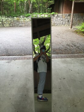 「INHABITANT（インハビタント）のアイテム」を使った、かいとさん（メンズ・173cm）の夏コーディネート