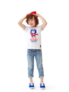 「STORIES（ストーリーズ）のアイテム」を使った、storiesさん（キッズ・110cm）の夏コーディネート