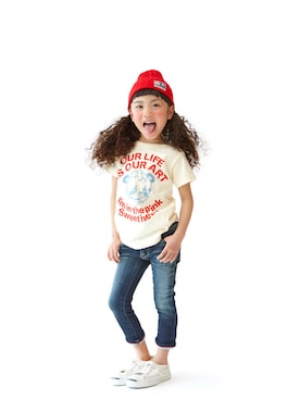 「STORIES（ストーリーズ）のアイテム」を使った、storiesさん（キッズ・110cm）の夏コーディネート