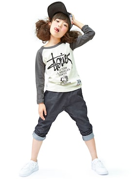 「STORIES（ストーリーズ）のアイテム」を使った、storiesさん（キッズ・110cm）の夏コーディネート