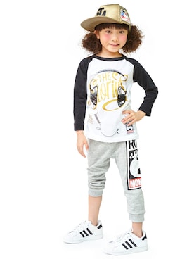 「STORIES（ストーリーズ）のアイテム」を使った、storiesさん（キッズ・110cm）の秋コーディネート