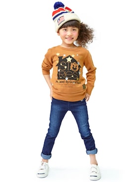 「STORIES（ストーリーズ）のアイテム」を使った、storiesさん（キッズ・110cm）の秋コーディネート