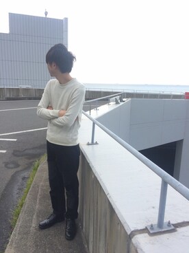 「A.P.C.（アーペーセー）のアイテム（ブーツ）」を使った、ALWAYSFUNさん（メンズ・175cm）の春コーディネート