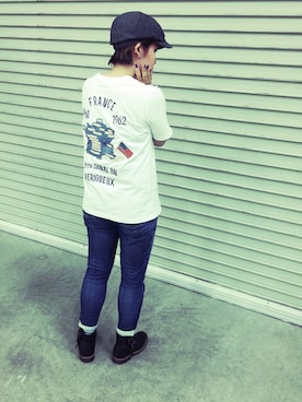 「東洋エンタープライズ（トーヨーエンタープライズ）のアイテム（トップス）」を使った、ALWAYSFUNさん（レディース・165cm）の夏コーディネート