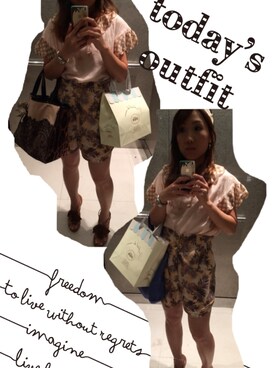 「FRAPBOIS」｜「アイテム（その他トップス）」を使った、Sandra さん（レディース・150cm）の夏コーディネート