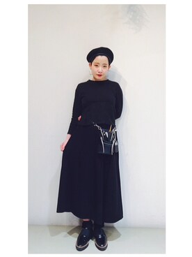 「goocy」｜ひらのあたえさん（レディース・156cm）の冬コーディネート