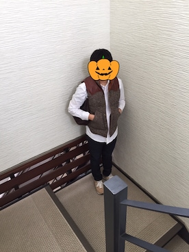 「Daniel & Bob（ダニエル&ボブ）のアイテム（ハンドバッグ）」を使った、Piさん（メンズ・178cm）の秋コーディネート