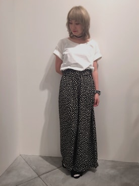 「新作」｜「アイテム（アナログ腕時計）」を使った、sayakayoshiさん（レディース・153cm）の夏コーディネート