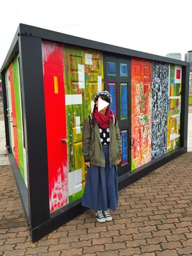 「FRAPBOIS」｜「アイテム（ミリタリージャケット）」を使った、yoshiさん（レディース・158cm）の秋コーディネート