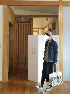 「FRAPBOIS」｜「アイテム（デニムジャケット）」を使った、yoshiさん（レディース・158cm）の冬コーディネート