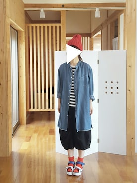 「FRAPBOIS」｜「アイテム（スラックス）」を使った、yoshiさん（レディース・158cm）の春コーディネート