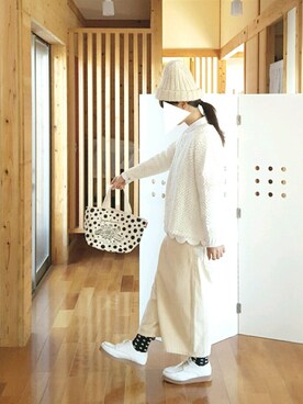 「FRAPBOIS（フラボア）のアイテム（リング）」を使った、yoshiさん（レディース・158cm）の秋コーディネート