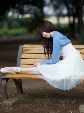 「ロングヘア」｜「アイテム（バレエシューズ）」を使った、chihiro katoさん（レディース・163cm）の冬コーディネート