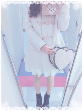 「LODISPOTTO（ロディスポット）のアイテム（ダッフルコート）」を使った、rocoさん（レディース・152cm）の秋コーディネート