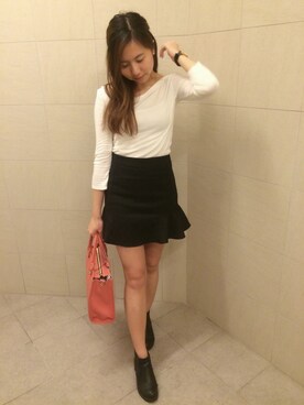 「skirt」｜「アイテム（腕時計）」を使った、Shanさん（レディース・158cm）の春コーディネート