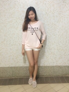 「holiday」｜「アイテム（その他シューズ）」を使った、Shanさん（レディース・158cm）の春コーディネート