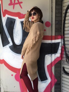 「Le Specs（-）のアイテム」を使った、OZAWA  さん（レディース・158cm）の夏コーディネート