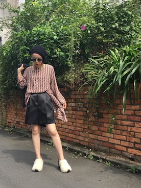 「OSMOSIS（オズモーシス）のアイテム」を使った、OZAWA  さん（レディース・158cm）の秋コーディネート