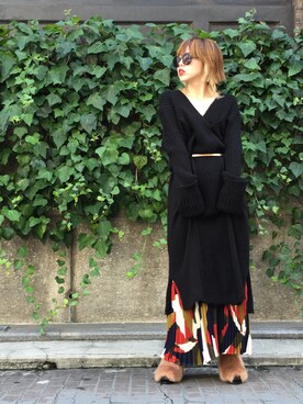 「Le Specs（-）のアイテム」を使った、OZAWA  さん（レディース・158cm）の秋コーディネート