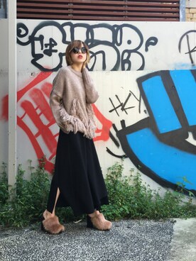 「Le Specs（-）のアイテム」を使った、OZAWA  さん（レディース・158cm）の秋コーディネート