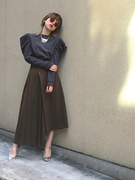 「OSMOSIS（オズモーシス）のアイテム（シューズ）」を使った、OZAWA  さん（レディース・158cm）の秋コーディネート