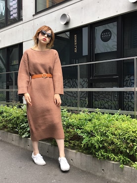 「Le Specs（-）のアイテム」を使った、OZAWA  さん（レディース・158cm）の秋コーディネート