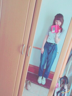 「マムジーンズ」｜❥Tomona❥さん（レディース・162cm）の春コーディネート
