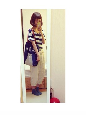 mika ○さん（レディース・158cm）の夏コーディネート